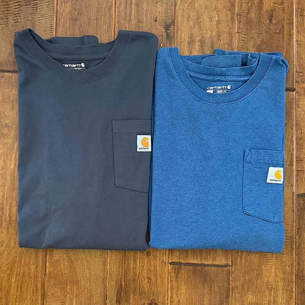Carhartt Men's Short Sleeve Tees - Black and Blue